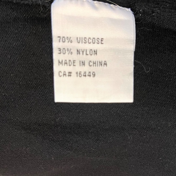 Women’s Black Knit Top with clear beads by La Madonna —Approx-Large/XL - Picture 9 of 10